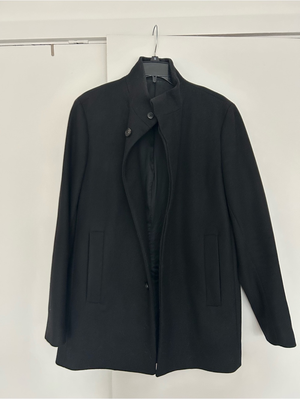Theory Black Mid-Length Pea Coat